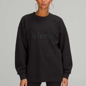 lululemon athletica Black Crew Neck Sweater